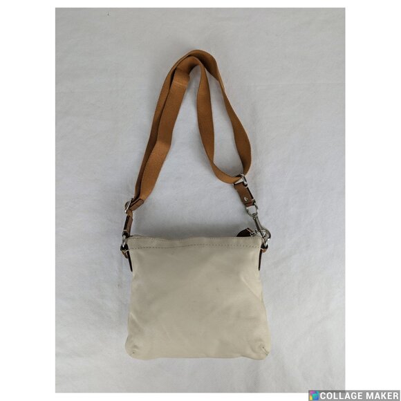 Authentic Coach Park Ivory Brown Leather Swing-pack Cross-body Bag - Picture 4 of 16